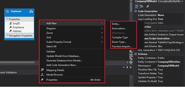 nevigation properties